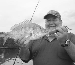 Stud bream like this quality fish are regular captures in the Bega River.